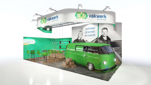 Stand AB Vakwerk 01 (artist impression - 3D visualisatie)